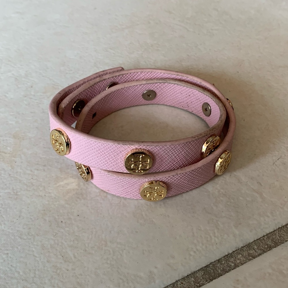 Pink Tory Burch Wraparound Bracelet